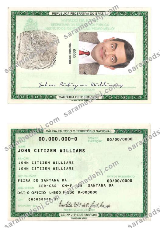 Brazil ID template in PSD format (2008-2010) (3)